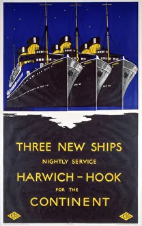 Harwich - Hook for the Continent, LNER poster, 1923-1947 Harwich - Hook for the Continent, LNER poster, 1923-1947