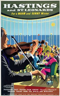 Hastings and St Leonards, BR poster, 1948-1965 Hastings and St Leonards, BR poster, 1948-1965