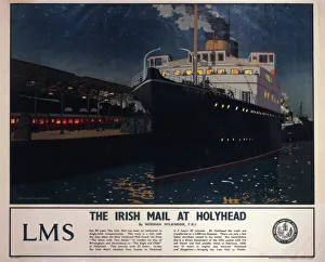 The Irish Mail at Holyhead, c 1925 The Irish Mail at Holyhead, c 1925