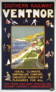 Railway Poster Prints: Ventnor Print, c 1920s