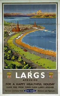 Largs, BR poster, c 1950s Largs, BR poster, c 1950s