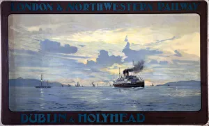 LNWR poster. Dublin & Holyhead by Norman LNWR poster. Dublin & Holyhead by Norman