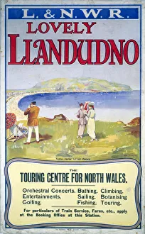 Lovely Llandudno, L&NWR poster, c 1910 Lovely Llandudno, L&NWR poster, c 1910