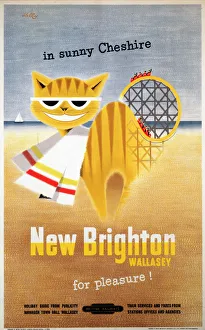 New Brighton, Wallasey, for Pleasure!, BR (LMR) poster, 1954 New Brighton, Wallasey, for Pleasure!, BR (LMR) poster, 1954