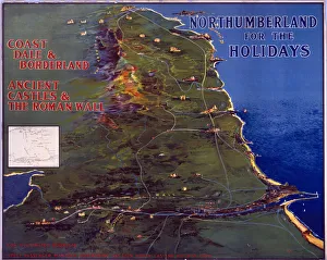 Northumberland for the Holidays, NER poster, 1920 Northumberland for the Holidays, NER poster, 1920