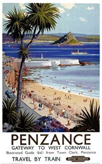Trains Collection: Penzance, BR poster, 1952