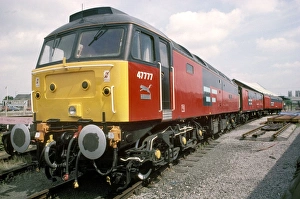 Post Office railcar number 47777 on the East Coast Main Line at York, by Chris Hogg, July 1994 Post Office railcar number 47777 on the East Coast Main Line at York, by Chris Hogg, July 1994