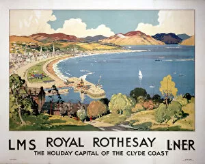 Images Dated 29th July 2003: Royal Rothesay, the Holiday Capital of the Clyde Coast, LMS / LNER poster, 1923-1947