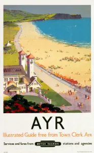 British Railways Poster Prints: Ayr, BR poster, 1948-1965