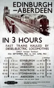 Forth Bridge Prints: Edinburgh-Aberdeen Print in 3 Hours