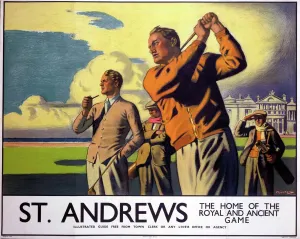 St Andrews Golf Print, 1933