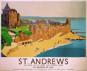 Related Image Prints: St Andrews Print, 1941 LNER Poster