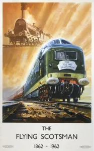 Railway Posters Prints: The Flying Scotsman Print, 1962