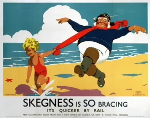Skegness is so Bracing Print, 1933 LNER poster