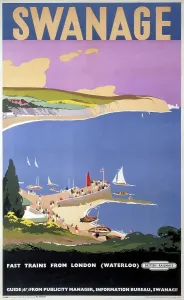 Swanage Bay Print, 1955