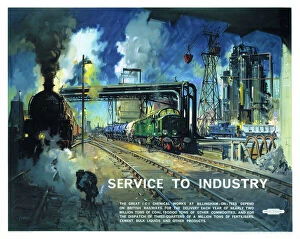 Images Dated 19th February 2003: Service to Industry, BR poster, 1948-1964