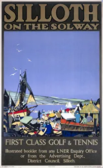 Silloth-on-the-Solway - First Class Golf & Tennis, LNER poster, 1923-1930 Silloth-on-the-Solway - First Class Golf & Tennis, LNER poster, 1923-1930