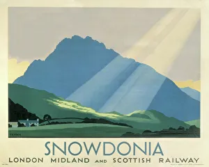 Snowdonia, LMS poster, c 1933 Snowdonia, LMS poster, c 1933