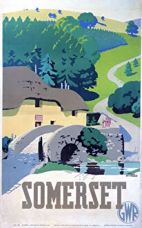 Images Dated 19th February 2003: Somerset, GWR poster, 1936