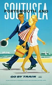 Images Dated 13th May 2003: Southsea and Portsmouth, BR poster, 1962