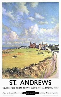 Images Dated 19th February 2003: St Andrews, BR poster, 1957