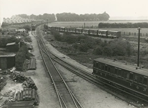 The stub of the old Newmarket line used as a head shunt and for carriage storage The stub of the old Newmarket line used as a head shunt and for carriage storage
