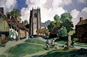 Posters/railway posters/suffolk monks eleigh near lavenham c 1950s Posters/railway posters/suffolk monks eleigh near lavenham c 1950s
