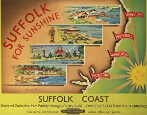 Images Dated 19th February 2003: Suffolk for Sunshine, BR poster, after 1948
