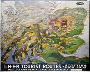 Images Dated 18th August 2003: Tourist Routes in Scottish Highlands, LNER poster, 1923-1947