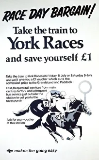 Take the Train to York Races , BR poster, 1977 Take the Train to York Races , BR poster, 1977