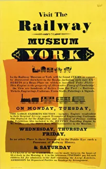 Visit the Railway Museum, BR poster, 1970s Visit the Railway Museum, BR poster, 1970s