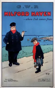 Milford Haven Print, c 1925 GWR Poster
