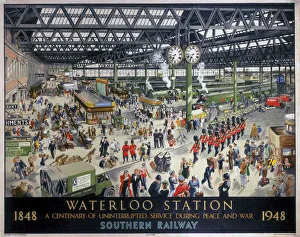 Waterloo Station, SR poster, 1948 Waterloo Station, SR poster, 1948