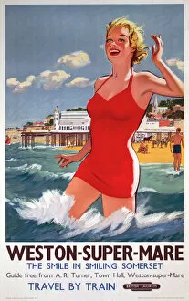 Images Dated 15th May 2003: Weston-super-Mare, BR poster, 1948-1965