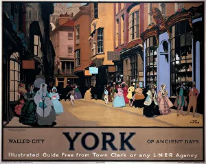 York - Walled City of Ancient Days, LNER poster, 1930 York - Walled City of Ancient Days, LNER poster, 1930