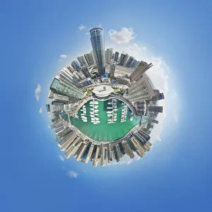 360A° Aerial Little Planet of Dubai Marina 360A° Aerial Little Planet of Dubai Marina