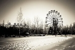 Abandoned amusement park in Pripyat / Chernobyl Abandoned amusement park in Pripyat / Chernobyl