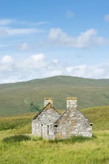 Abandoned and dilapidated cottage from the time of the Highland Clearances, Alltnacaillich, Northern Highlands Abandoned and dilapidated cottage from the time of the Highland Clearances, Alltnacaillich, Northern Highlands