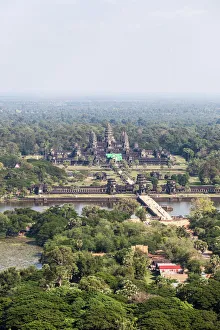 Travel imagery/unesco world heritage/aerial view angkor wat cambodia Travel imagery/unesco world heritage/aerial view angkor wat cambodia