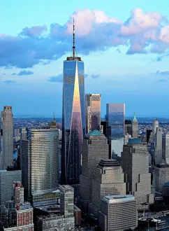 Aerial view of Manhattan and the Freedom Tower Aerial view of Manhattan and the Freedom Tower