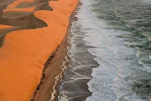Aerial View of the Namib Desert & Coast, Namibia Aerial View of the Namib Desert & Coast, Namibia