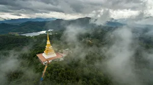 Aerial view at Wat Prachaoluang Chiangrai, Thailand Aerial view at Wat Prachaoluang Chiangrai, Thailand