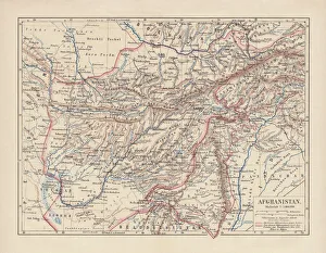 Afghanistan, lithograph, published in 1881 Afghanistan, lithograph, published in 1881
