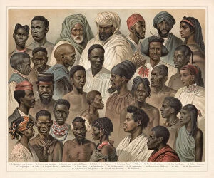 Related Images Collection: African Native People, lithograph, published in 1897