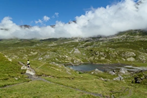 Aires Lake, Cirque de Troumouse, Hautes Pyrenees, Midi Pyrenees, France Aires Lake, Cirque de Troumouse, Hautes Pyrenees, Midi Pyrenees, France