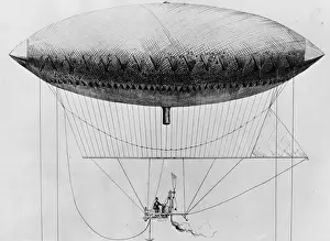 Early Air Transport Prints: Airship Ascends
