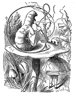 Alice talking to Caterpillar - Alice in Wonderland 1897 Alice talking to Caterpillar - Alice in Wonderland 1897