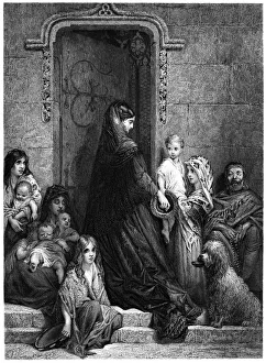 Almsgiving by Gustave Dore - 19th Century Almsgiving by Gustave Dore - 19th Century