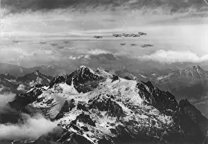 Vintage Bomber Planes Prints: Alpine Bombers