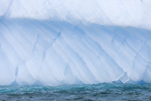 Annual layers in the ice of an iceberg, Pleneau Bay, Antarctic Peninsula, Antarctica Annual layers in the ice of an iceberg, Pleneau Bay, Antarctic Peninsula, Antarctica